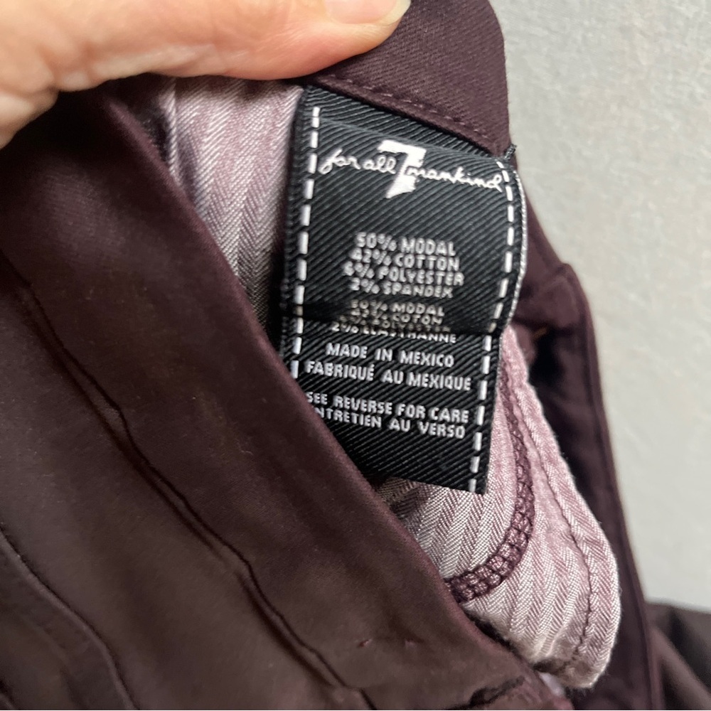 7 For All Mankind Distressed Skinny Jeans Sz 27 - Picture 7 of 12